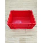 Virgin Plastic Red Euro Stacking Containers 400*300 mm Conveyor Sorting System Lids Option for sale