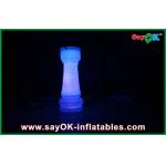 DIa 2m Inflatable Pillar Lighting Decoration With 16 Different Colors for sale
