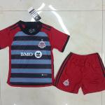Red Kids Soccer Jerseys Custom Name Football Shirts for sale