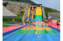China 12m/15m Thrilling High Speed Outdoor Racer Water Slide For Adults supplier