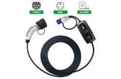 China Black TPU 5m Portable EV Fast Charger With Touch Screen Change Current supplier