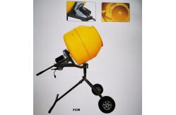 China 160L Mini Concrete Mixer Machine Yellow Cement Mixing Machine supplier