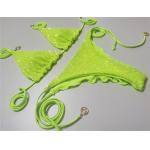 Solid Bikini Swimming Suits Ruched Design For Youthful