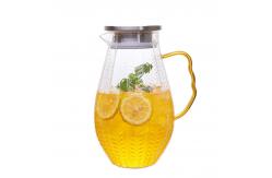 China Kitchen 1.5L Glass Water Pitcher Microwave Safe High Borosilicate Material supplier