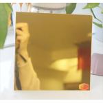 Golden Laser Cutting 1mm 2mm Wall Decorative Mirror Acrylic Sheet with Self Adhesive for sale