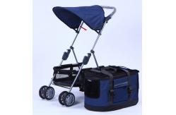 China 46x84x94cm Removable Liner Storable Foldable Pet Stroller supplier