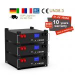 LiFePO4 Stacked Lithium Energy Storage Batteries 51.2v 100Ah Customized for sale