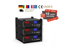 China LiFePO4 Stacked Lithium Energy Storage Batteries 51.2v 100Ah Customized supplier