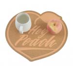 Heart Shaped Custom Cork Placemats And Coasters Multiuse ISO for sale