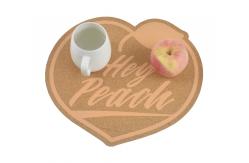 China Heart Shaped Custom Cork Placemats And Coasters Multiuse ISO supplier
