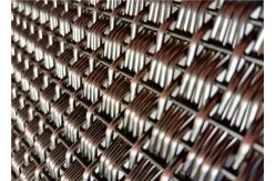 China Pre - Crimped Woven Architectural Wire Mesh Panels With Versatile Spine Frame supplier
