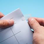 33mm Transparent U Shaped Plastic Clips For Garment Fastener