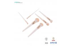 China Customized OEM Basic Makeup Brush Set Plastic Handle Synthetic Hair Makeup Brushes supplier