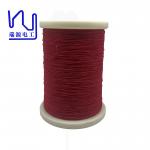 Red Color Silk Covered Wire 0.1mm Litz Wire Copper Conductor for sale