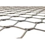 100mm Hole Size Knotted Stainless Steel Woven Rope Mesh For Coal And Mine Use for sale
