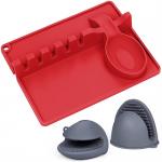 2 In 1 Silicone Utensil Rest Multifunctional Dishwasher Friendly for sale