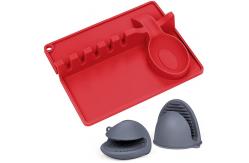 China 2 In 1 Silicone Utensil Rest Multifunctional Dishwasher Friendly supplier