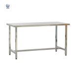 Silver Stainless Steel Lab Bench 850mm Height Workstation Table Firm Structure for sale