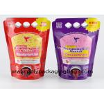 Double Bottom 1.5L 3L 5L Aluminum Foil Spouted Pouches Packaging Bags With Spigot for sale