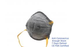 China Easy Breathing Ffp2 Respirator Mask , Active Carbon Face Mask Adjustable Nosepiece supplier