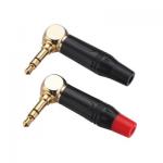 Audio Cable Connectors 3.5mm Head Plating True Gold Stereo Audio Plug ZL303 for sale