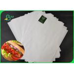 35 / 40GSM Food Grade MG MF White Kraft Paper Rolls FDA For Packaging Hamburger for sale
