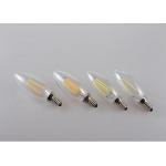 Candle Filament Light Bulbs 4 Watt , 400LM Smart Filament Bulb E27 Commercial