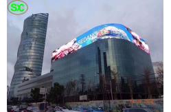 China P10 Led Video Wall Panels Curtain , Fixed Advertising Led Display Screen 1R1G1B supplier