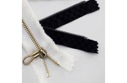 China TGKELL Long Chain Zipper , Plastic Aluminium Resin Brass Zipper Tape supplier