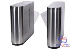China Biometric Access Control Flap Barrier , Full Automatic Barrier Gate for Library / Theater supplier