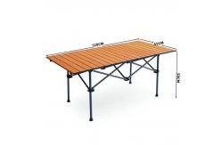 China Simple And Portable Folding Egg Roll Table Outdoor Rectangular Shape supplier