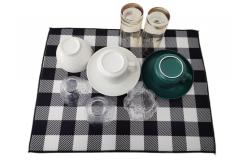 China Foldable 100%Polyester Dish Drying Mat Quick Dry Printing Patterns supplier