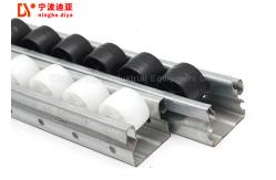 China Industrial Flow Rail ABS Plastic Wheels Roller Track For Warehouse Shelf supplier