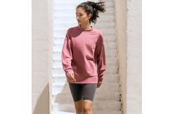 China Crew Neck Plain Pullover Sweatshirt Oversized Solid Long Hoodies supplier
