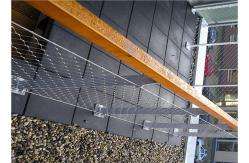 China Customized 7x7 Balustrade Cable Mesh , Stainless Steel Ferrule Rope Mesh supplier