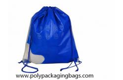 China 10kgs Strength Two Layer CPE LDPE Plastic Drawstring Backpack supplier