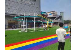 China Non Powered Steel Interactive Playground Equipment Zipline Roller Coaster Equipment For Amusement supplier