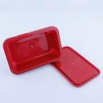 Tightly Sealed Ice Cream Paper Cup With Lid Degradable Square Takeaway Tubs