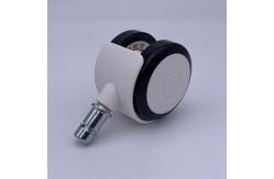 China 2 Inch Swivel PVC Caster Medical with Grip Ring Stem Trolley Caster supplier