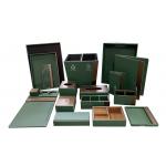 Premium Hotel Leather Products Tissue Box Note Pad Trash Bin for sale