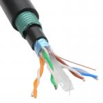 23AWG Armored Lan Cable Jelly Filled Cat5e Cat6 Cat6A Cat7 Cat8 for sale