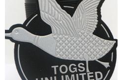 China Debossed 300psi 3M Reflective Labels Iron On Patches For Jeans supplier