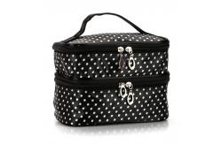 China Multifunction Washable Double Layer Polyester Cosmetic Bag supplier