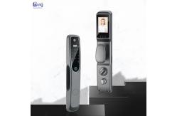 China Security App Door Lock Grey Smart Door Lock With Camera supplier