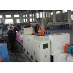 Two Screw Plastic Profile Production Line , Pvc Profile Making Machine For Window Door Frame for sale