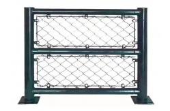 China 2.4m High Plastic Coated Chain Link Fencing Protection Facility Security Frame supplier