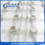 IP65 Waterproof LED Mesh Screen No Flicker Transparent Flexible