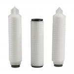 China 0.45um PP Pleated Filter With Polypropylene End Caps Pore Size 0.1um-60um Max Temp 82℃ manufacturer