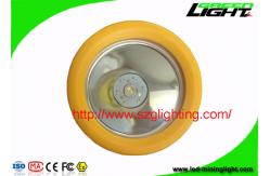 China LED Rechargeable Coal Mining Lights , Yellow Miners Helmet Light For Underground Safety supplier