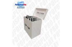 China Silk Screen Black Printed Merchandising Shelf Promote Eye Lash Extension supplier